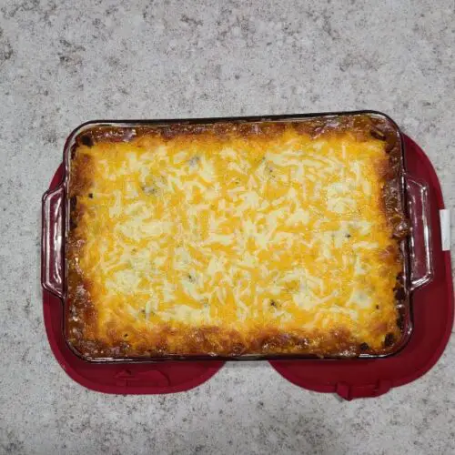 Baked Chili Dog Casserole